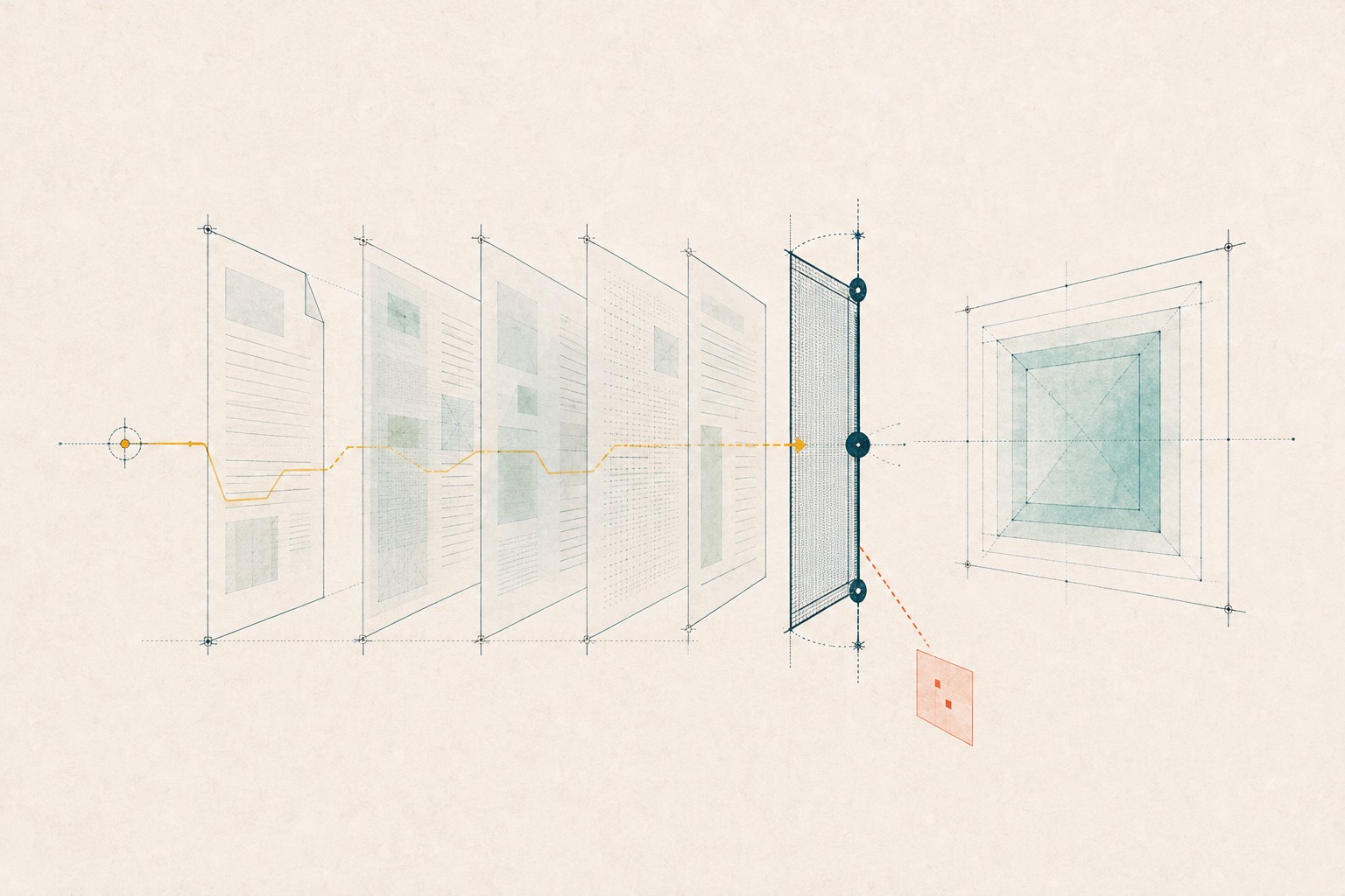 Document layers are checked before a hidden instruction can reach an AI workspace.